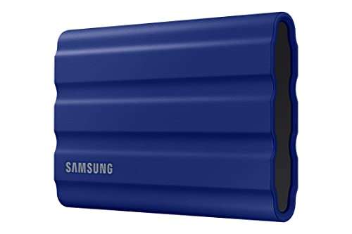 Samsung T7 Shield 2tb externe SSD drive - blauwe uitvoering