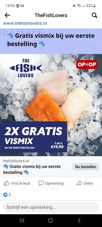 2x Gratis vismix + €10 korting voor nieuwe gebruikers