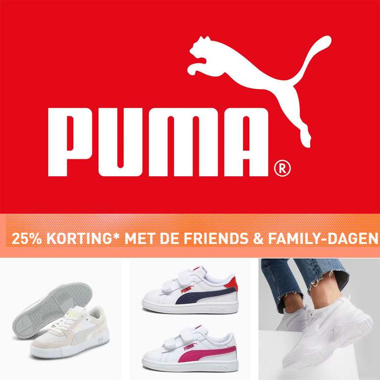 PUMA Friends & Family sale: 25% (extra) korting