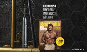 6x Men's Health + Boombrush sonische tandenborstel (t.w.v. €89,99) samen voor €39,99