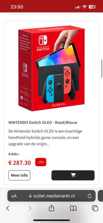Nintendo Switch OLED (MediaMarkt Outlet)