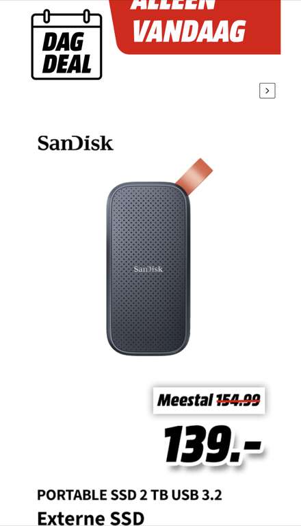 Sandisk SSD 2 TB USB 3.2
