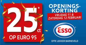 [Lokaal] Openingsactie Esso Barneveld: 25 cent per liter korting op Euro95