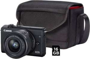 Canon EOS M200 + 15-45mm + gratis tas en sd kaart