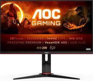 AOC G2 U28G2XU - 4K IPS 144Hz Gaming Monitor - 28 Inch