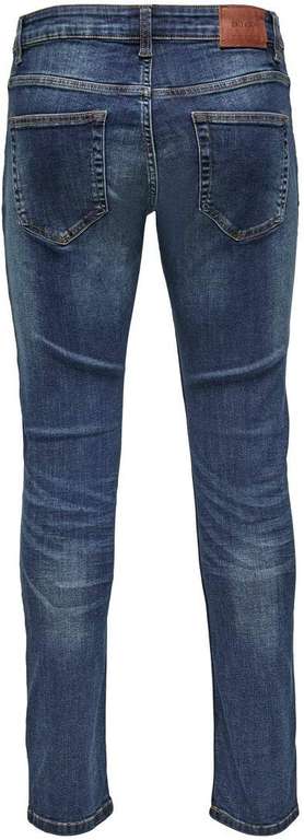 Only & Sons heren jeans model Weft regular fit - medium blue @ Amazon.nl