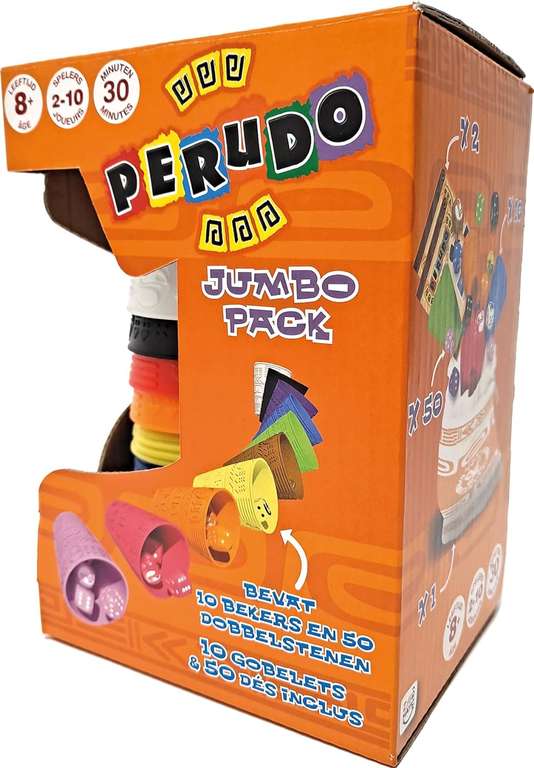 Perudo familiespel dobbelspel jumbo pack voor €18,99 @ Amazon NL