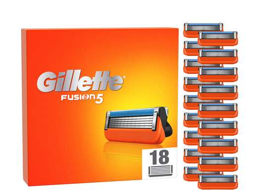 Gillette Fushion 5 18 stuks navulmesjes voor 35.90 (< 2 euro per stuk)
