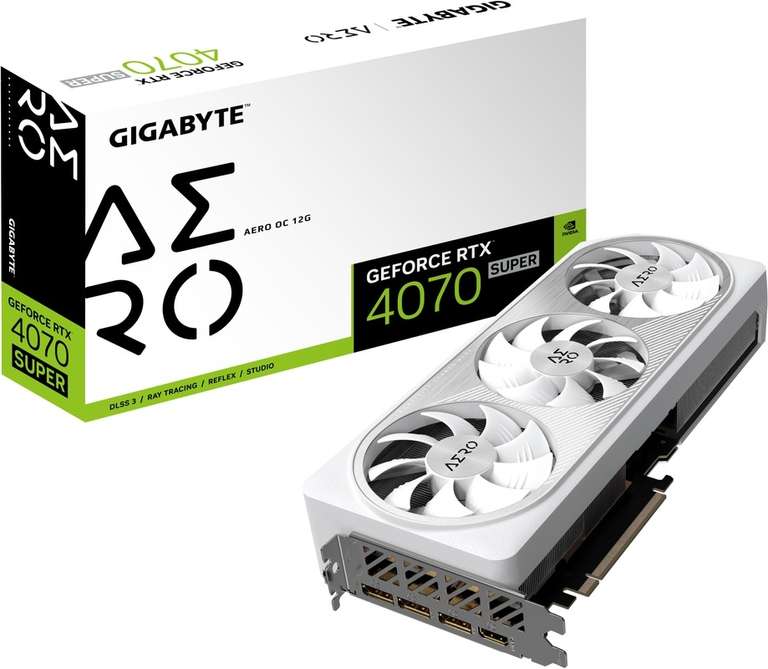 Gigabyte GeForce RTX 4070 Super AERO OC 12G Videokaart