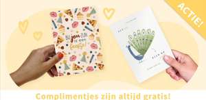 Gratis Complimentenkaart via Kaartje2go t.w.v. €3,95 (inclusief postzegel)