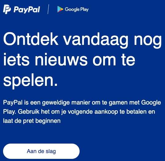 Purchase 5€ on Google Play using Paypal - get 10€ on your wallet