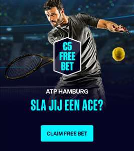 €5 Live Free Bet voor ATP Hamburg 2022!