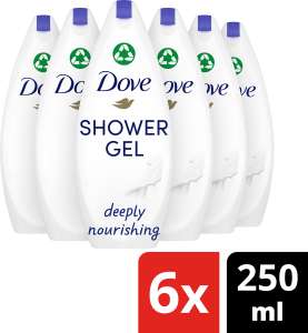 Dove Douchegel Deeply Nourishing - 6 x 225 ml - Voordeelverpakking