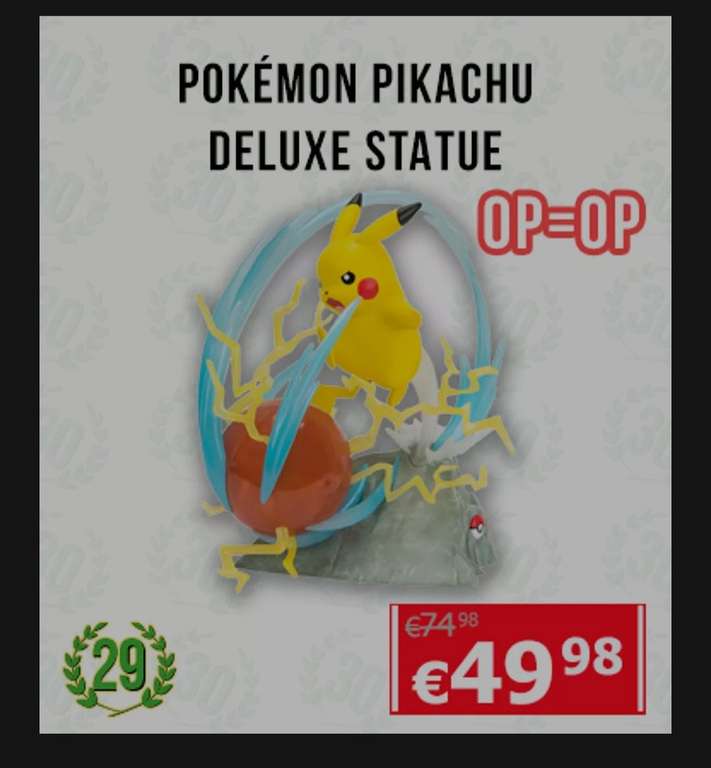 Pikachu Light-Up Deluxe Statue @ Game Mania