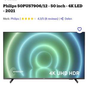 Philips 50PUS7906/12 - 50 inch - 4K LED - 2021