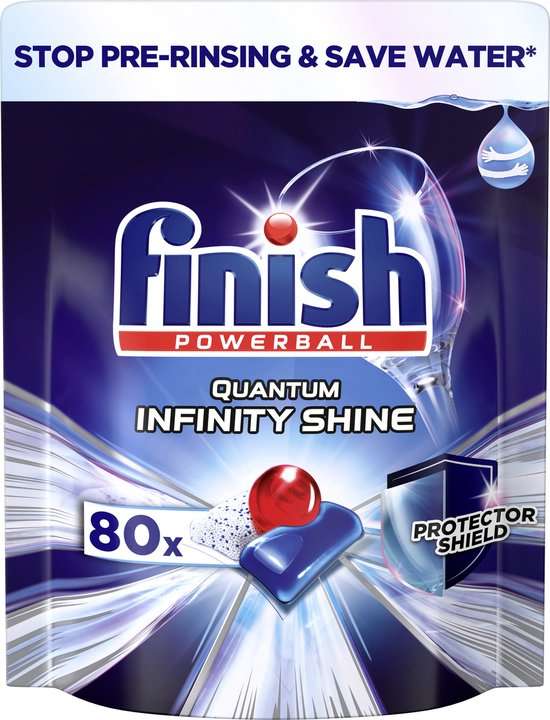[Bol Select] Vaatwasmiddel - Finish Quantum Ultimate Infinity Shine vaatwastabletten - 80 Stuks