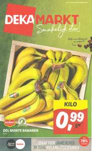 Bananen 0,99 per kilo bij Dekamarkt