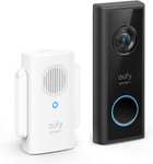 Eufy Video Doorbell Slim Batterij 1080p met Gong (Prime)