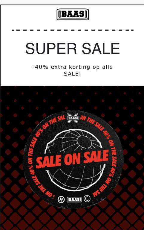 Sneakerbaas: Sale on Sale 40% extra