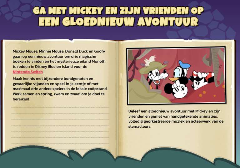 Disney Illusion Island game voor Nintendo Switch voor €25 @ MediaMarkt