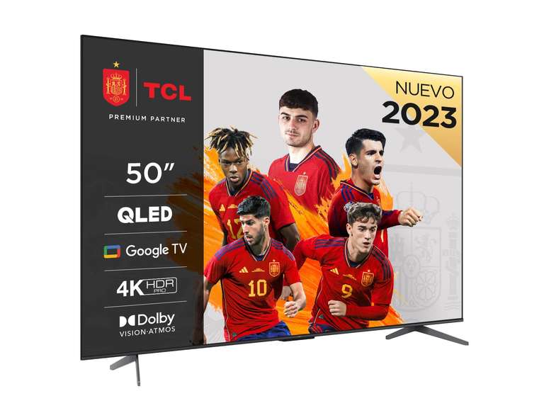TCL 50" TV 50C641, QLED, UHD, HDR10+, 120 Hz Game Accelerator, Dolby Vision.Atmos, Game Master Smart TV Mogelijk gemaakt door Google TV