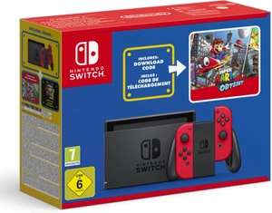 Nintendo Switch Rood + Super Mario Odyssey (downloadcode)
