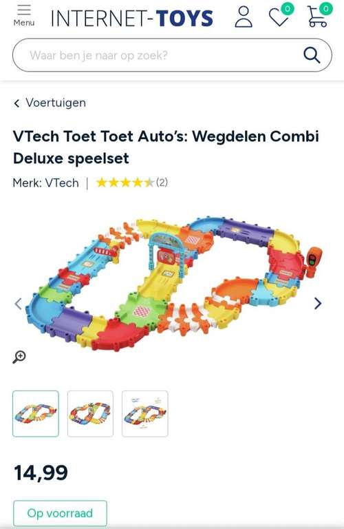 VTech Toet Toet Auto’s: Wegdelen Combi Deluxe speelset (letop, zal interessant zijn bij gratis verzenden boven de€ 50,-)_