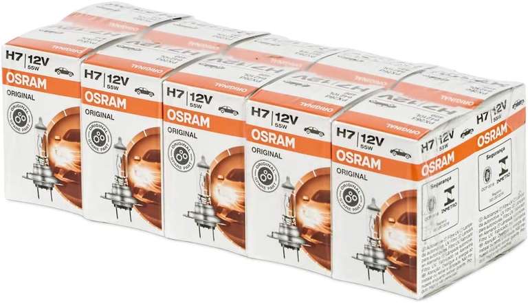 Osram 64210 H7 Halogeenkoplamp, 12 volt 55w ,Longlife halogen headlamp, pack of 10