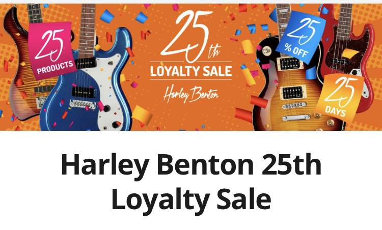 Thomann: Harley Benton 25% korting op 25 producten