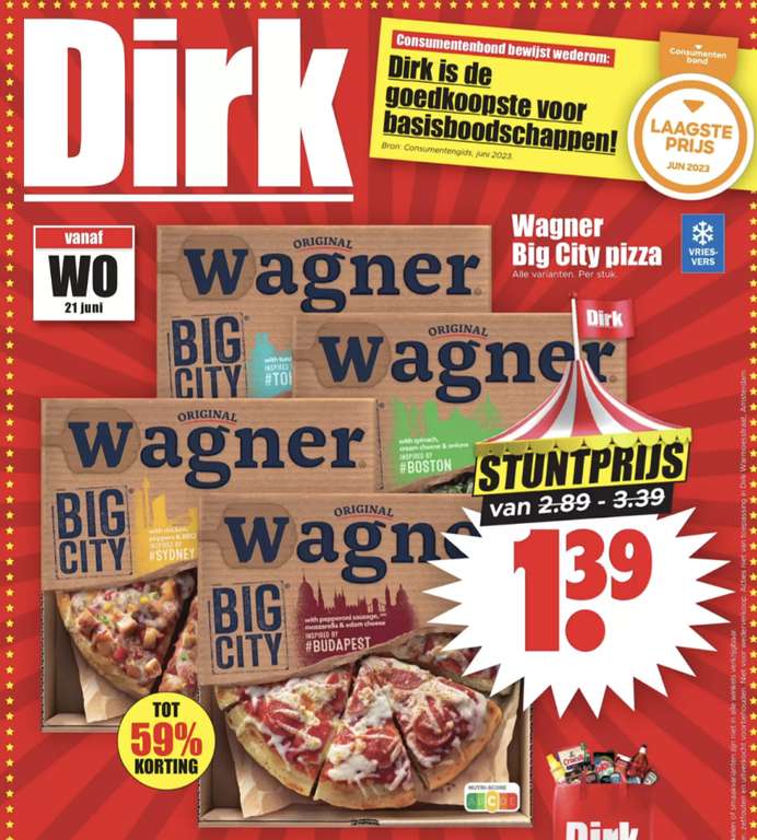 Wagner Big City Pizza €1,39