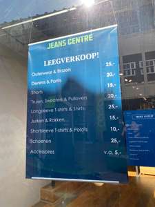 Jeans Centre Leegverkoop (gaat sluiten) in Eindhoven v.a €5