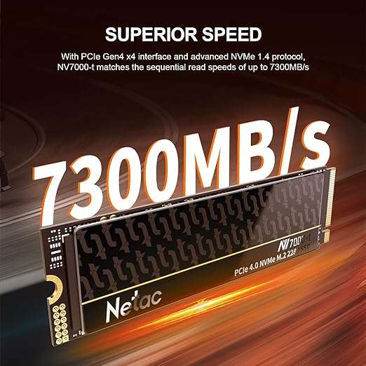 Netac NV7000-t 2TB NVMe PCIe 4.0 M2.2280-ssd WERKT OP PS5 en lekker snel 7,450MB/s