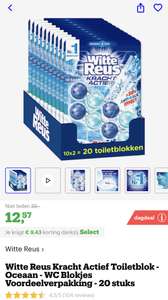 [bol.com] [dagdeal+select] Witte Reus Kracht Actief Toiletblok - Oceaan - WC Blokjes Voordeelverpakking - 20 stuks €12,57 zie reacties.