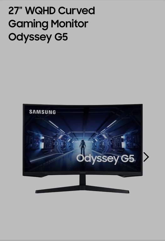 Samsung Odyssey Gaming Monitor G5 C27G55 (LC27G55TQWRXEN)