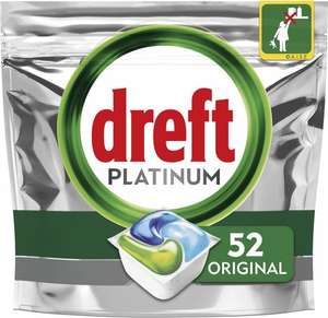 4x Dreft Platinum All In One Vaatwastabletten 52 stuks €0,086/stuk