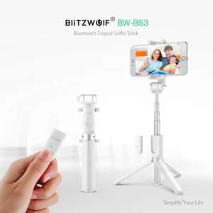 BlitzWolf BW-BS3 3 in 1 bluetooth selfiestick / tripod voor €14,86 @ Banggood