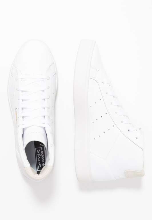 adidas sleek mid shoes leren damessneakers wit voor €27,99 @ Otrium