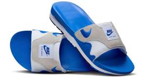 Air Max 1 slipper blauw wit