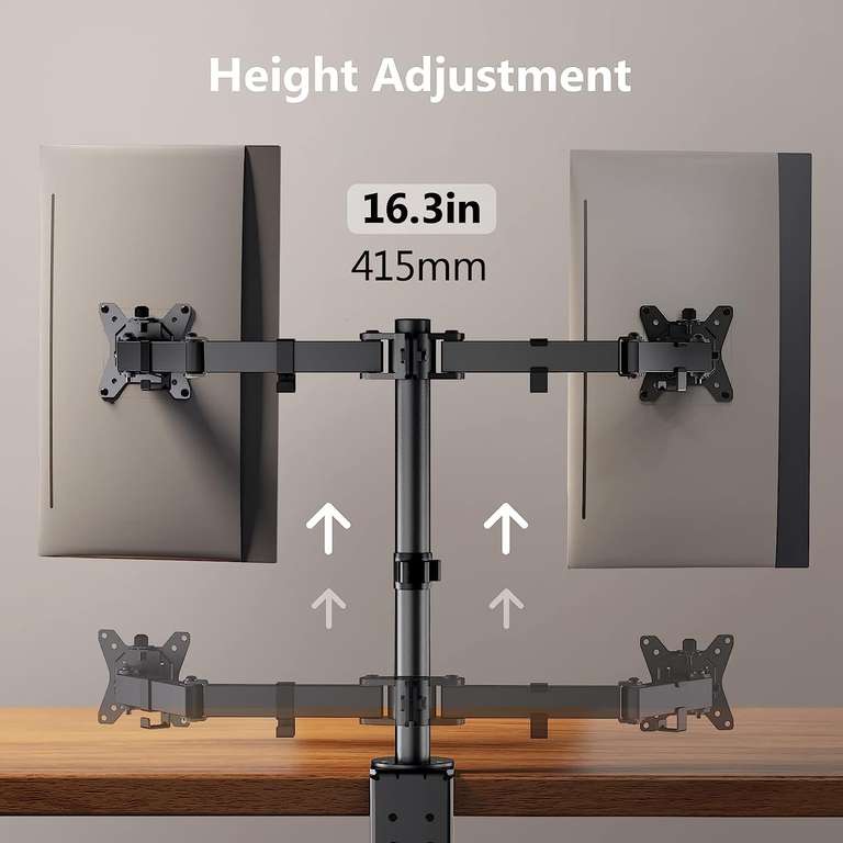 ErGear Dual Monitor Stand for 13"- 32"