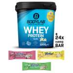 24x proteïnerepen (45g) + Whey Protein (1000g) + gratis verzending voor €37,80 @ Bodylab
