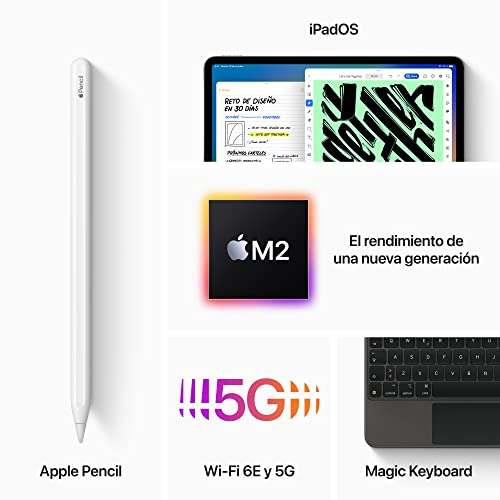 Ipad Pro (2022) 11 inch (Wi-Fi + Cellular, 512 GB) - spacegrijs (4e generatie)| amazon.es