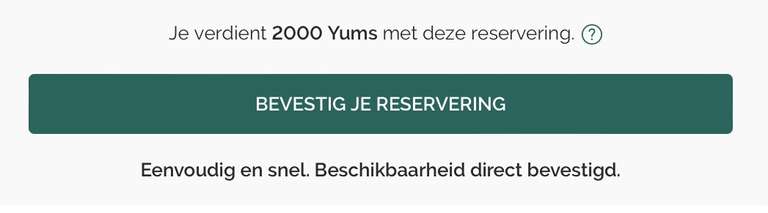 TheFork gratis 2000 YUMS (waarde €50) bij restaurant reservering