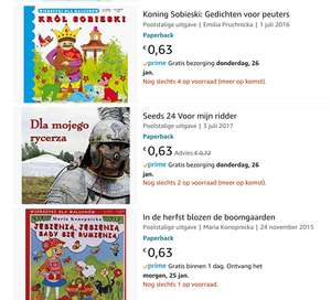 Poolstalige boeken, kinderboeken, kleurboeken en lees boeken op amazon, meerdere onder de euro