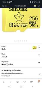 Switch SD kaart 256gb