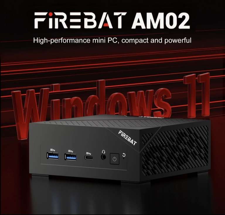 FIREBAT MINI PC AM02 Ryzen 5 6600H 16GB DDR5 512GB SSD – at