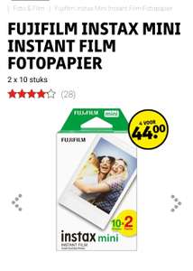 Fujifilm instax mini film 80 stuks voor €44 euro