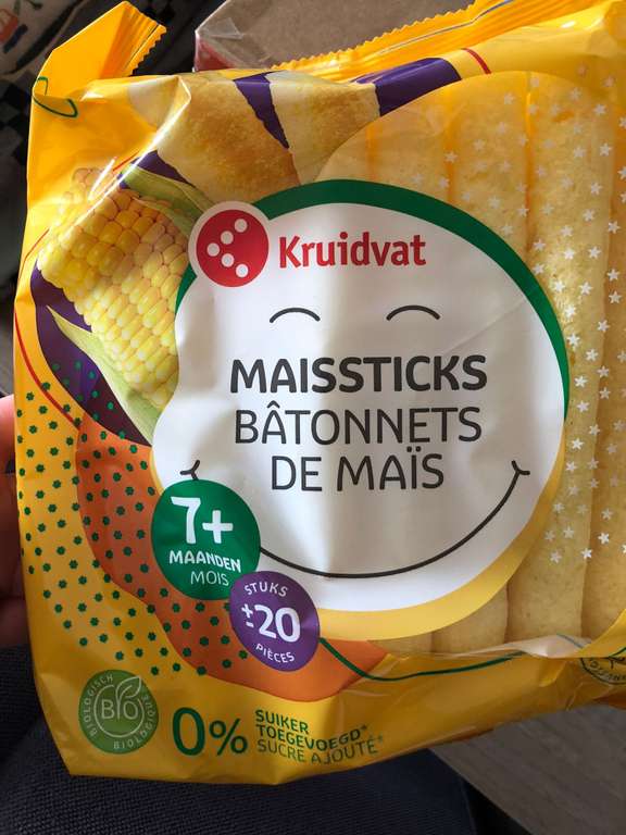 Maissticks Kruidvat €0,25 - 75% korting