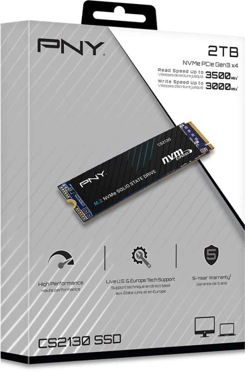 PNY 2000GB SSD (2 TB) M.2 NVMe PCI 3.0 x 4