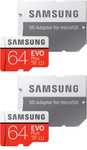2x Samsung EVO Plus microSD 64 GB (2020)