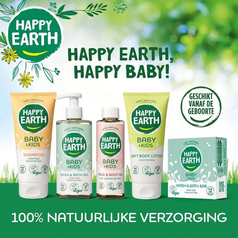 Alle happy Earth producten 1+1 gratis bij de Kruidvat